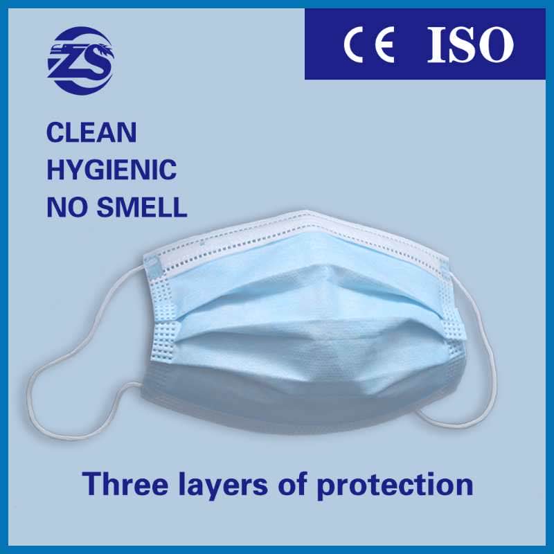 3 ply earloop disposable medical  surgical face  mask